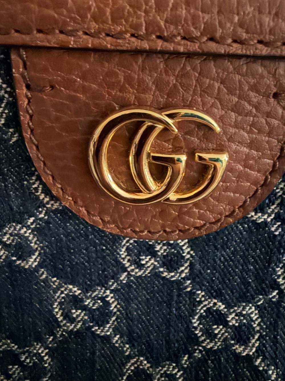Gucci Ophidia GG Denim Tote Bag - Picture 3 of 13